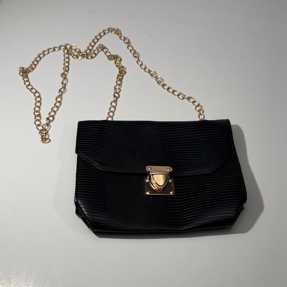 Elegant Black Chain Shoulder Bag